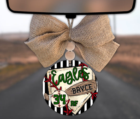 Baseball Bag Tag/Ornaments/Car Charm