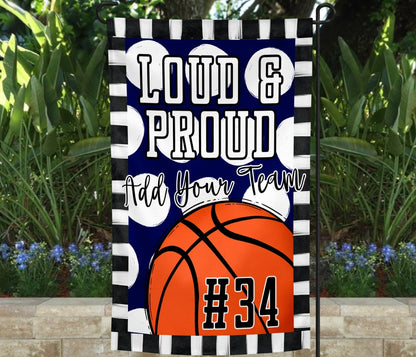 Loud & Proud Basketball Garden Flag