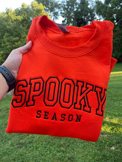 Spooky Season Embroidered Sweatshirt