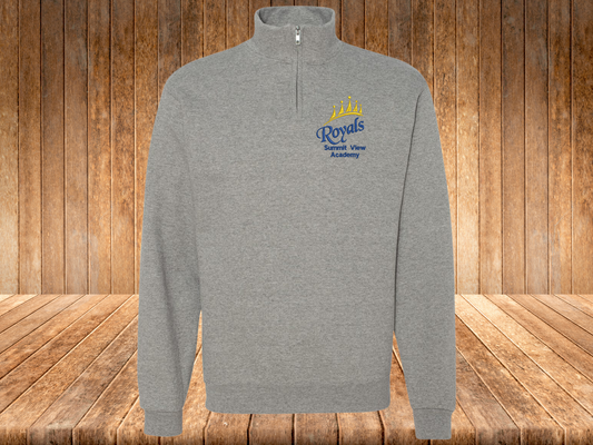 Summit View Academy Embroidered Quarter Zip Fleece Sweatshirt