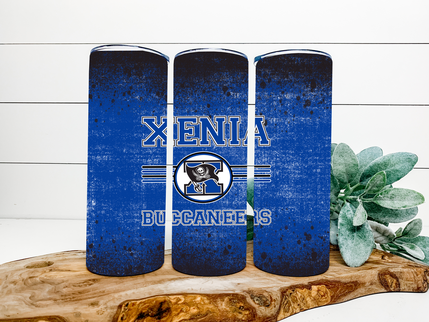 Xenia Buccaneers Completed 20oz Skinny Tumbler