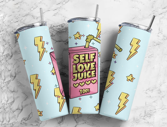 Self Love Juice Completed 20oz Skinny Tumbler