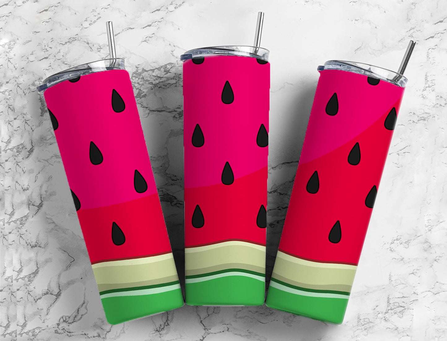 Watermelon Completed 20oz Skinny Tumbler