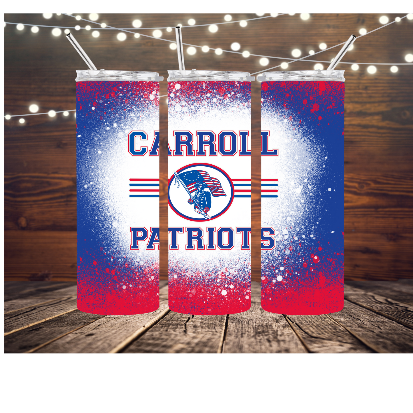 Carroll Patriots Completed 20oz Skinny Tumbler