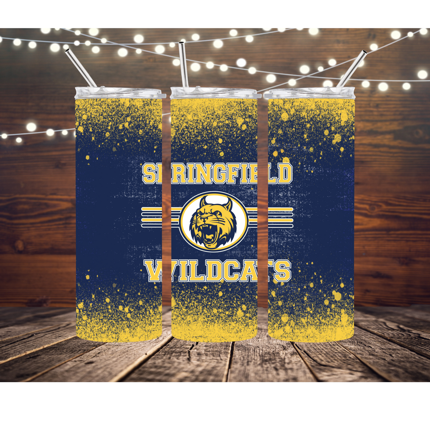 Springfiled Wildcats Completed 20oz Skinny Tumbler