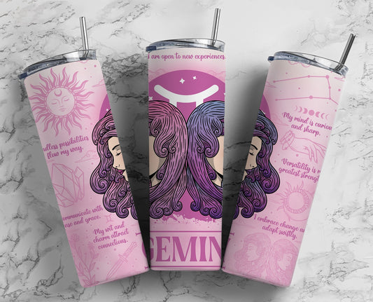 Gemini Completed 20oz Skinny Tumbler