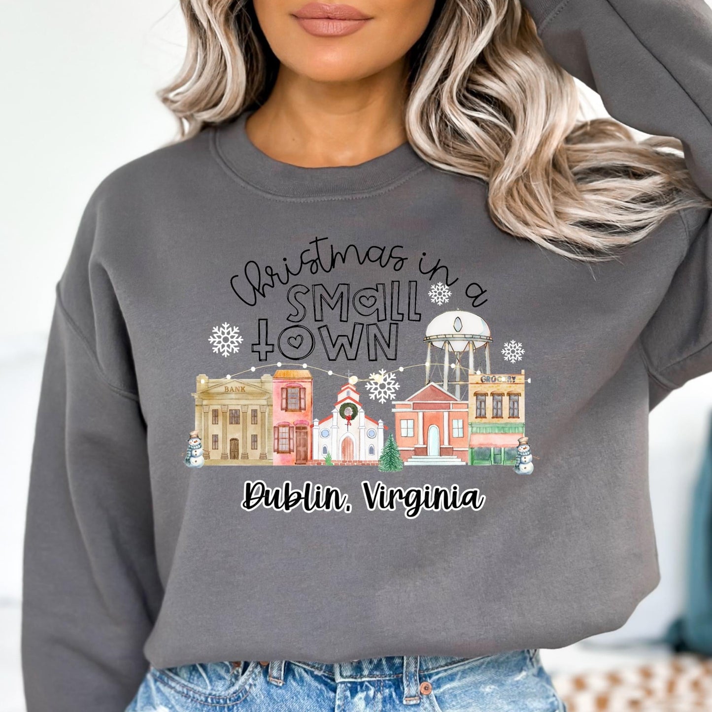 Christmas in a small town Dublin,va Graphic Tee or Sweatshirt