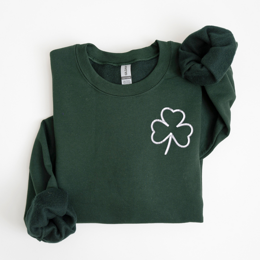 Clover Embroidered Sweatshirt