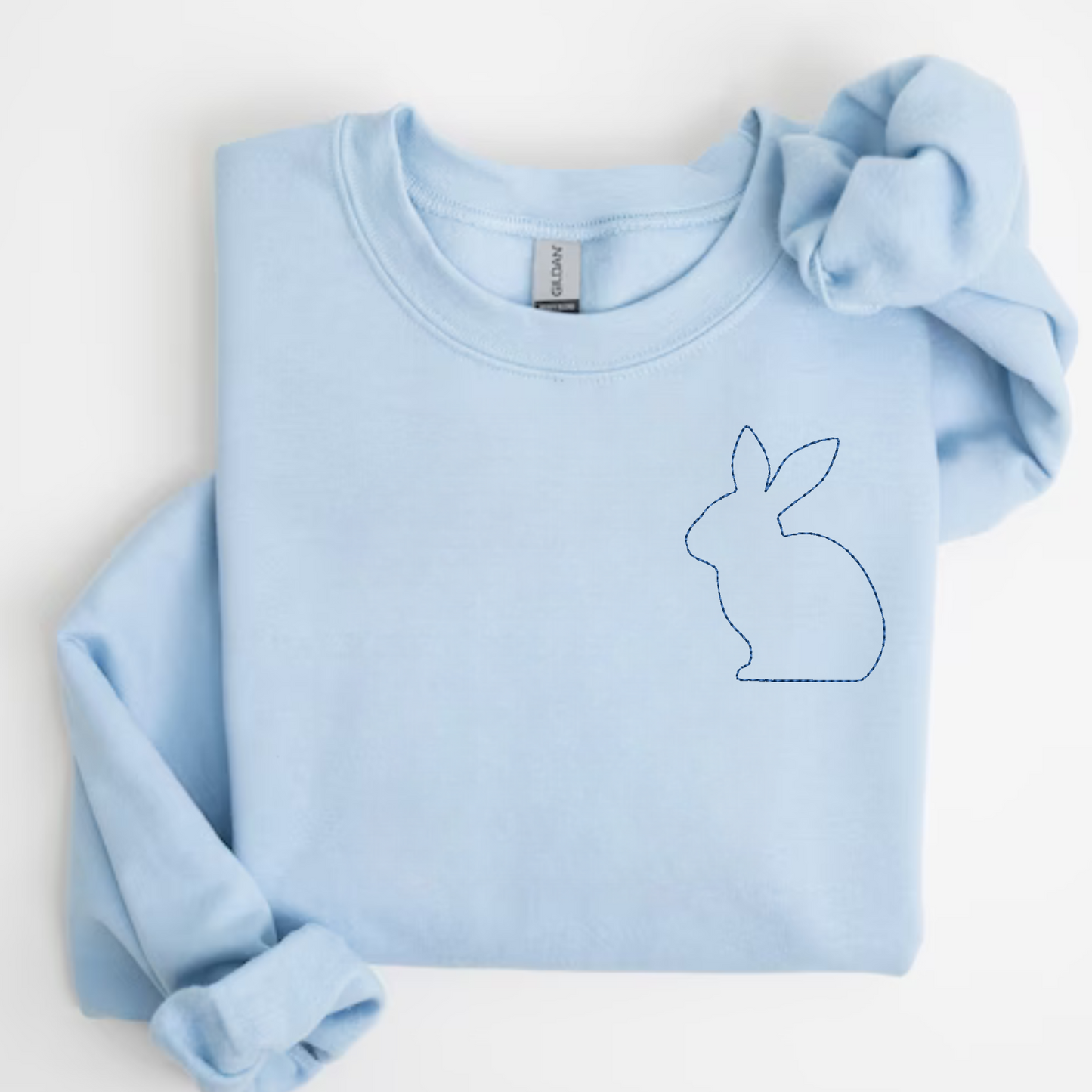 Stitched Bunny Embroidered Sweatshirt