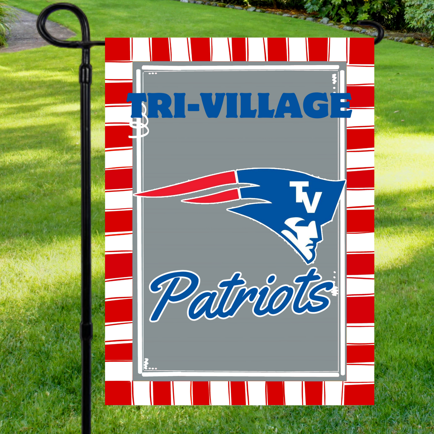 Tri-Village Patriots Garden Flag