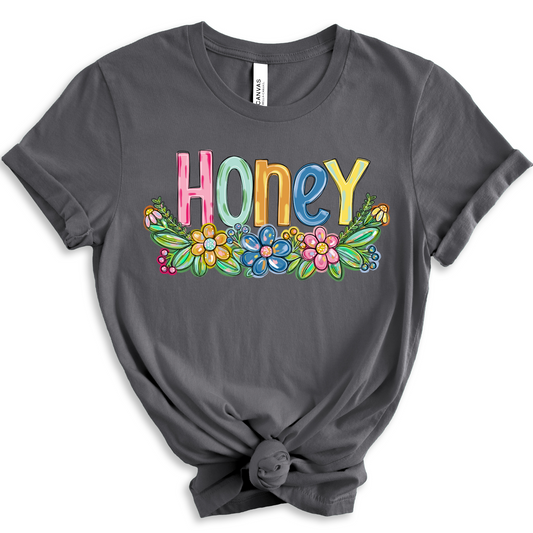 Honey Spring Floral Hand Painted DTF Transfer