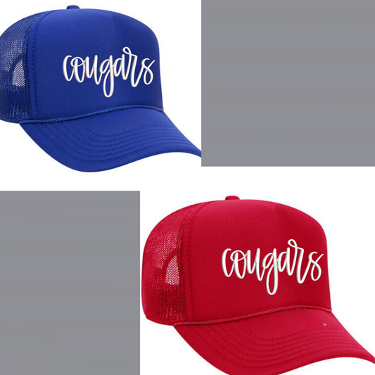 Custom Mascot Embroidered Hat- Mockup- No Physical Item!