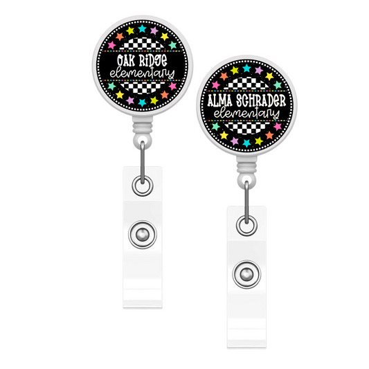 Colorful Circle Badge Reel