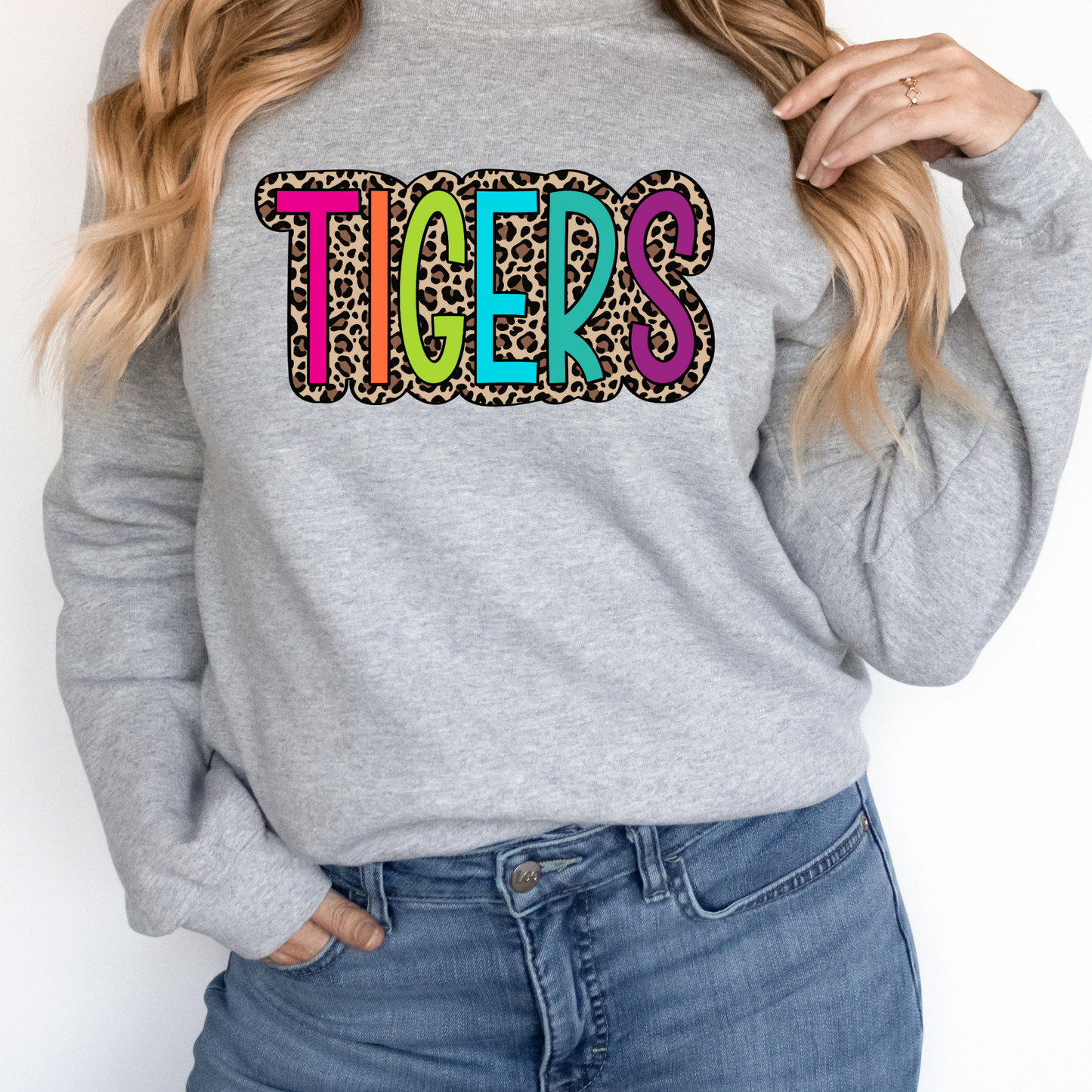 Tigers Colorful Leopard DTF Transfer