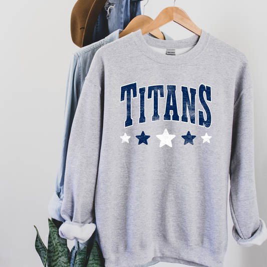 Titans Distressed Stars Graphic Tee