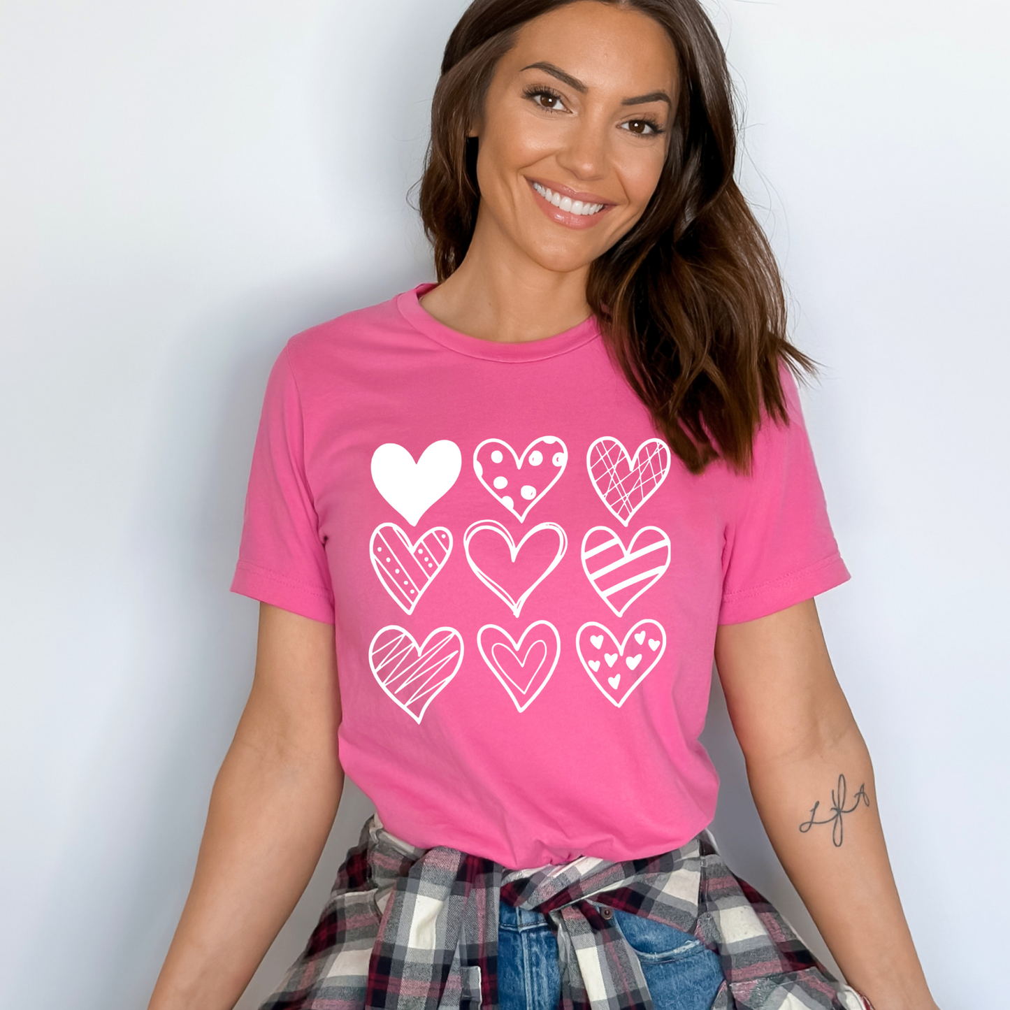 Valentine's Hearts Gildan Softstyle Graphic Tee