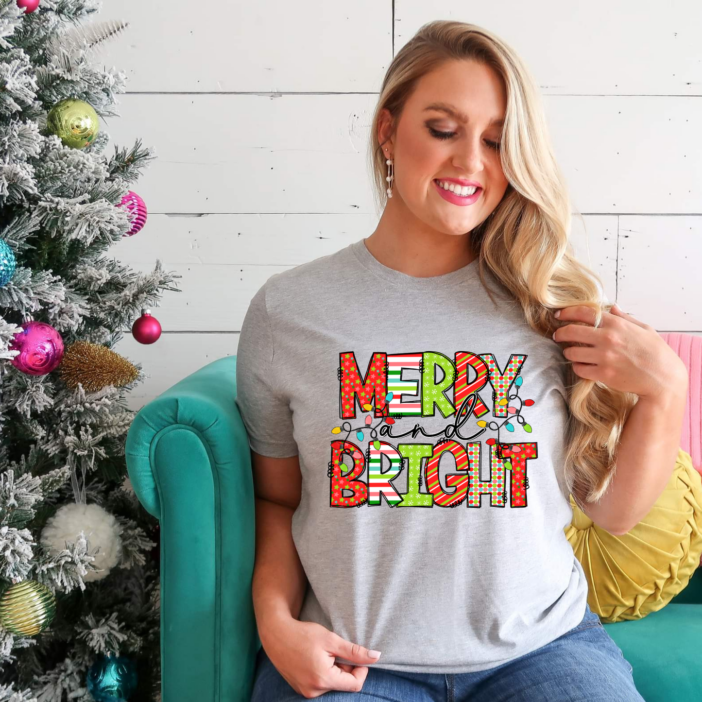 Merry & Bright DTF Transfer