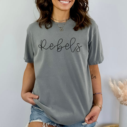 Rebels Faux Handstitched DTF Transfer