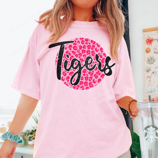 Tigers Pink Leopard DTF Transfer