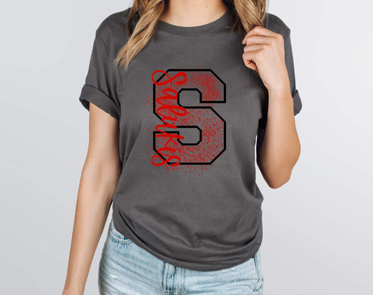 Salukis Splatter Graphic Tee