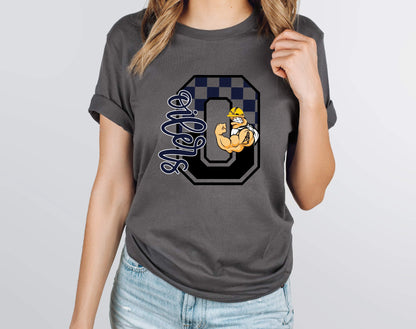 Oilers Checkered Graphic Tee