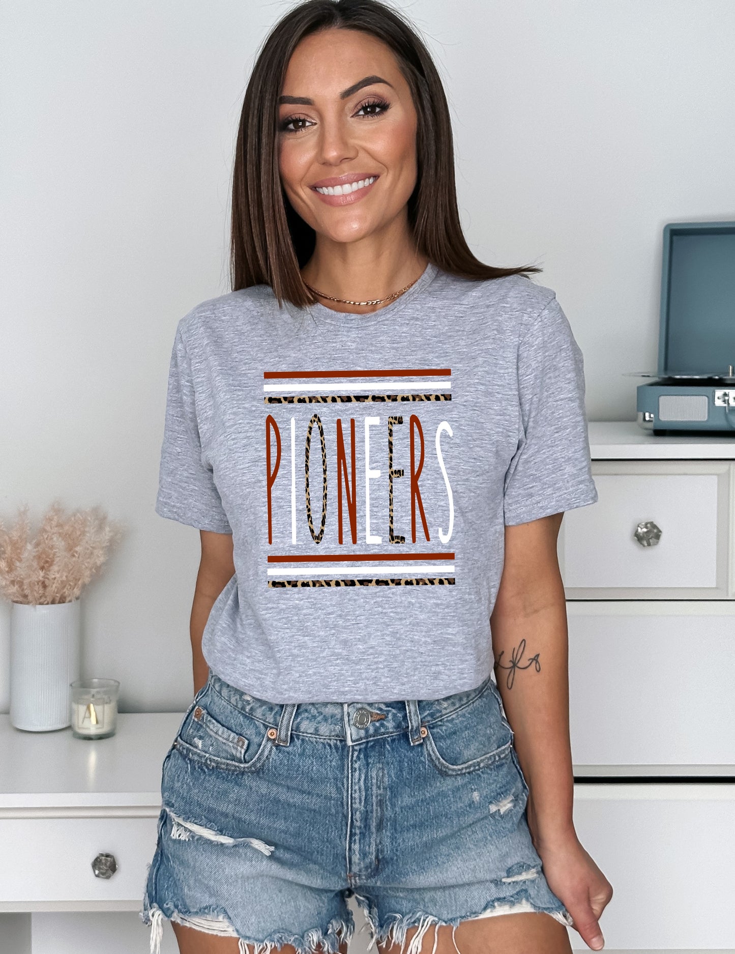 Pioneers Skinny Mascot Graphic Tee