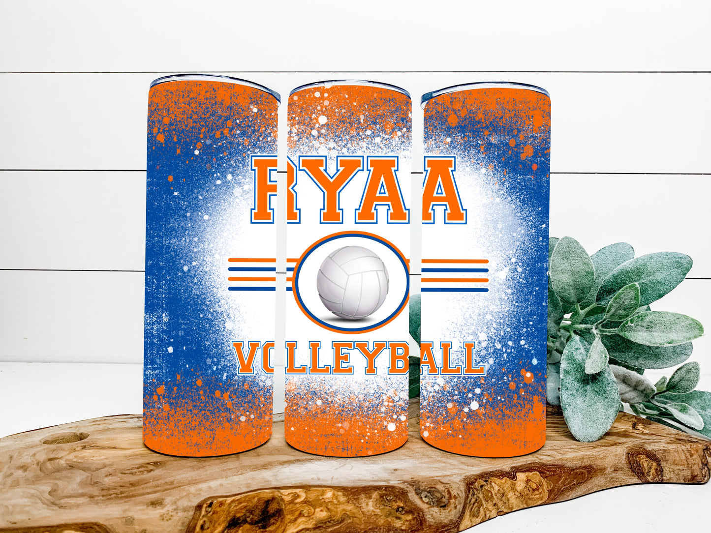 RYAA Volleyball Completed 20oz Skinny Tumbler