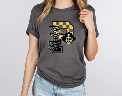 Pirates Checkered Graphic Tee