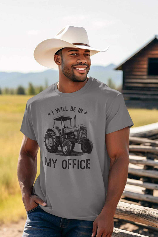 I'll Be in my office tractor completed shirt