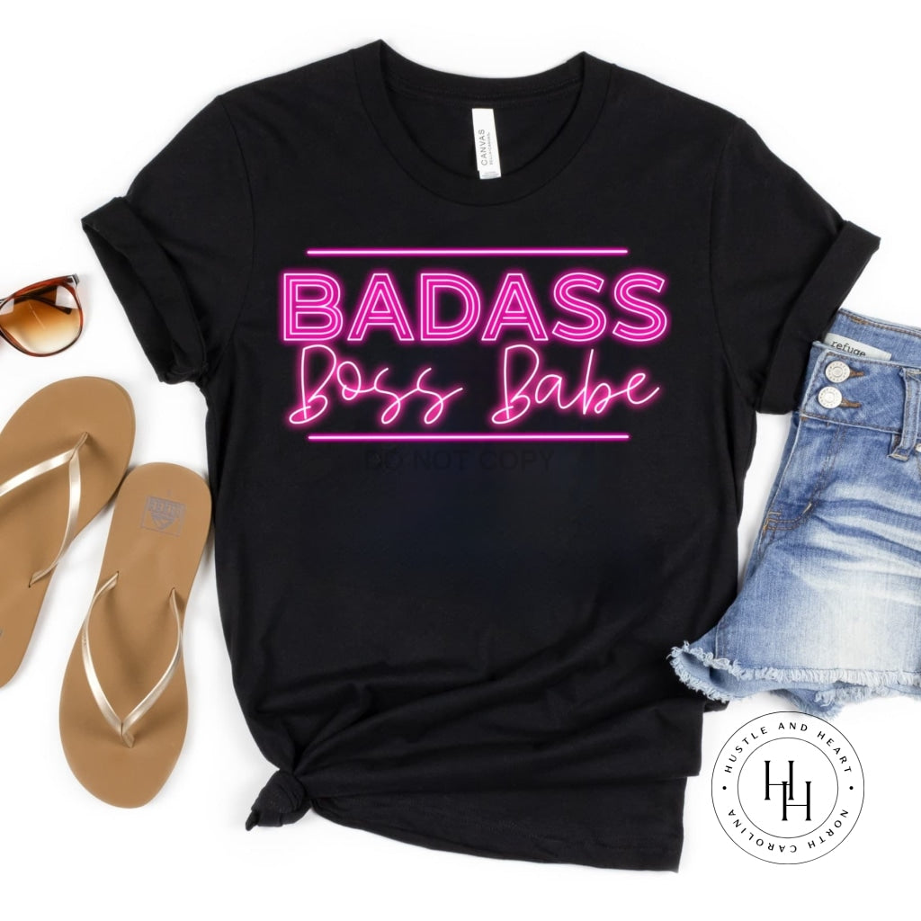 Badass Boss Babe Graphic Tee Dtg