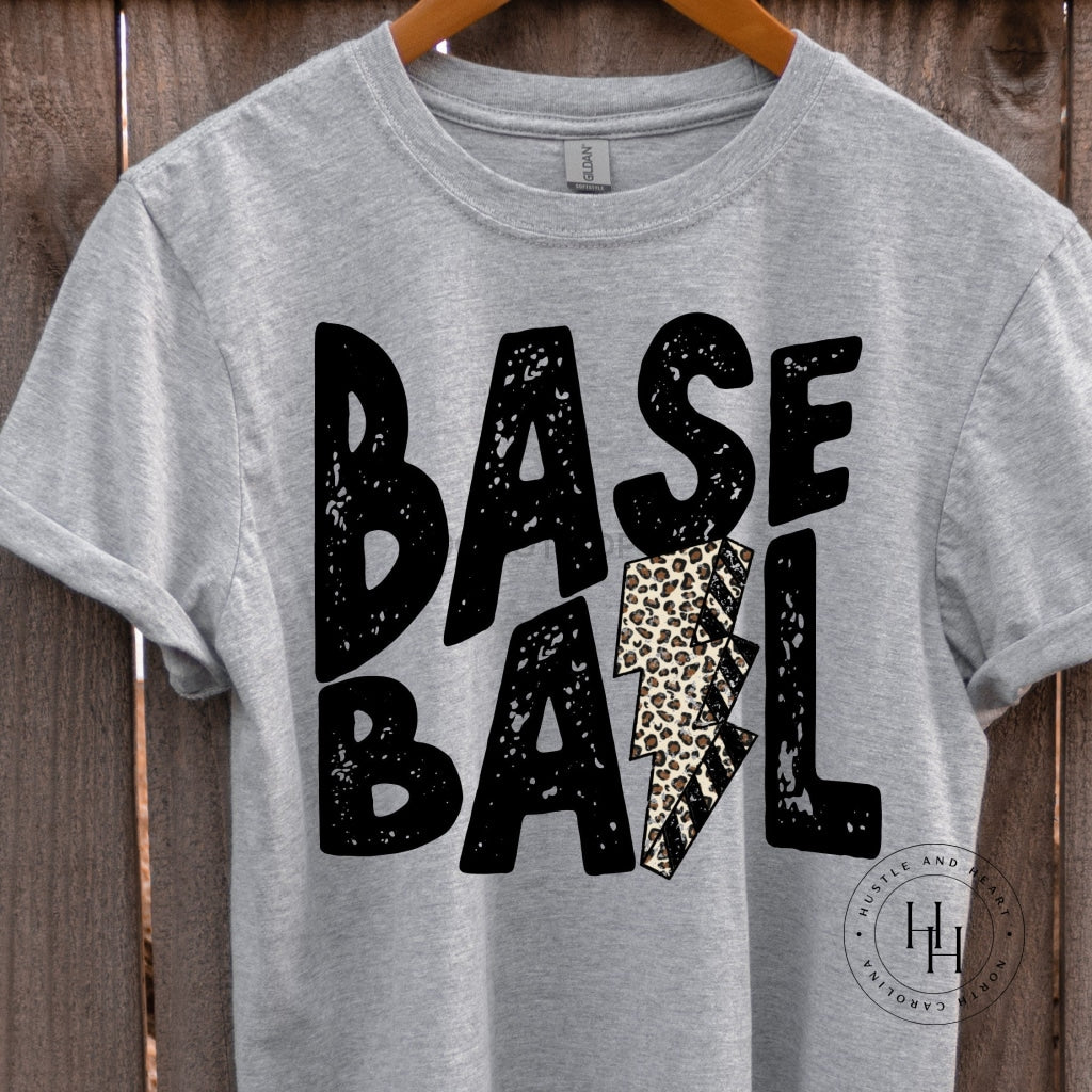 Baseball Lightning Bolt Graphic Tee