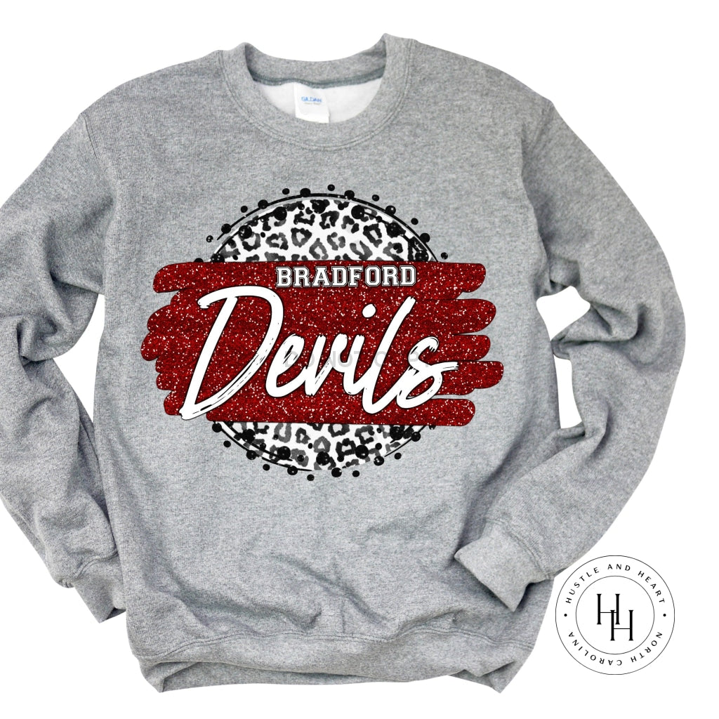 Bradford Devils Grey Leopard Circle Shirt