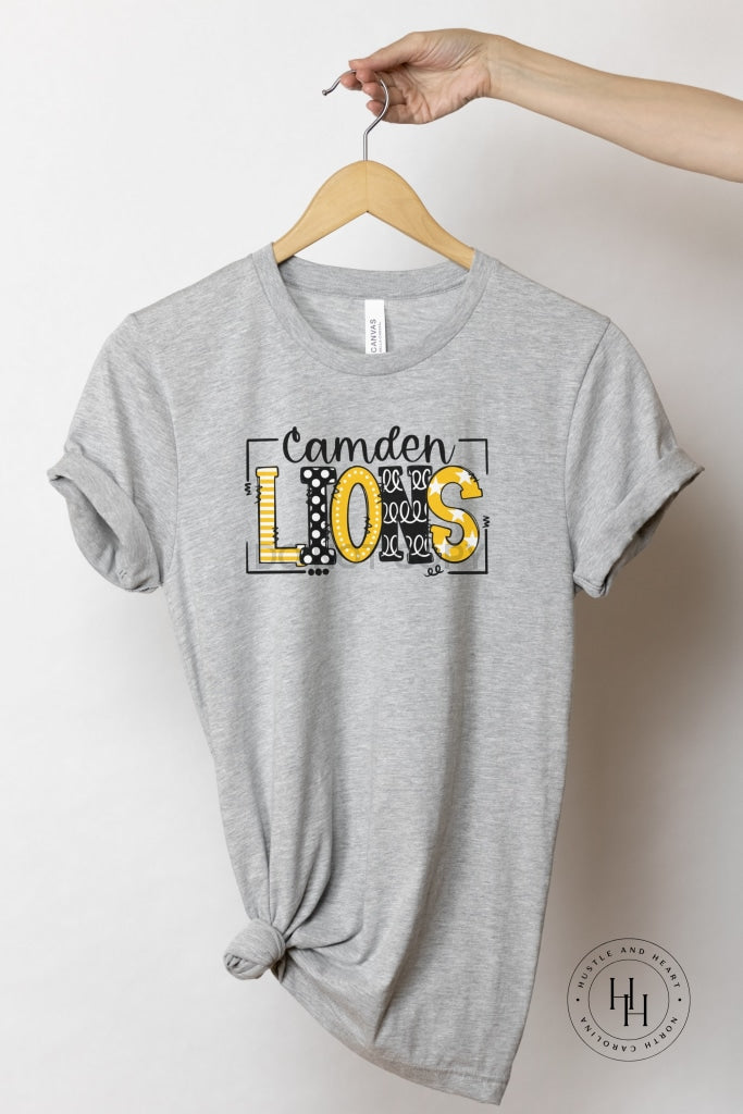 Camden Lions Doodle Graphic Tee Unisex