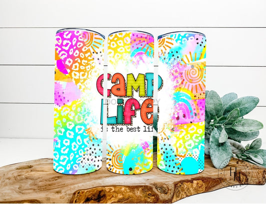 Camp Life Completed 20Oz Skinny Tumbler Sublimation