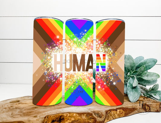 Human Completed 20Oz Skinny Tumbler Sublimation