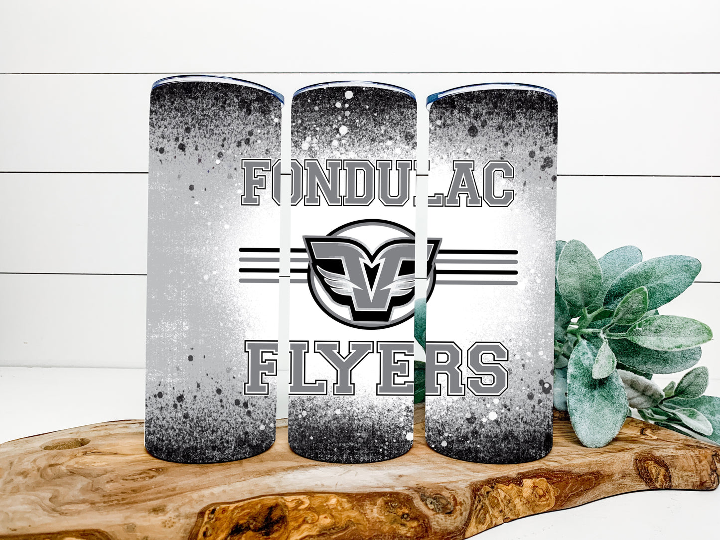 Fondulac Flyers Completed 20oz Skinny Tumbler