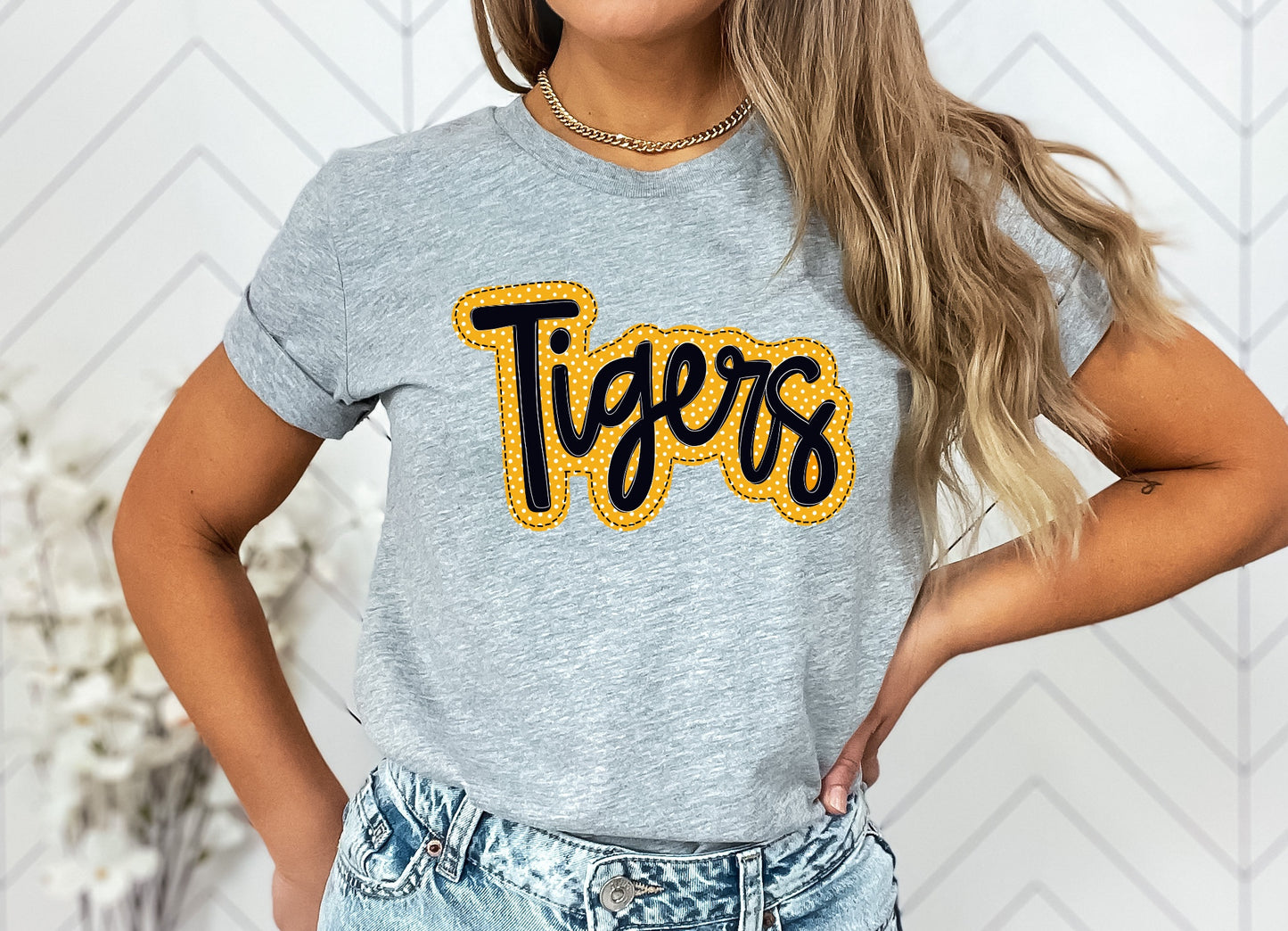 Tigers Faux Applique