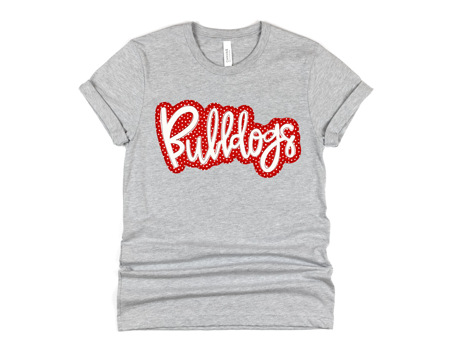 Bulldogs Faux Applique Graphic Tee