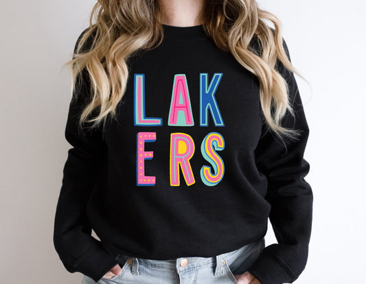 Lakers Colorful Graphic Tee