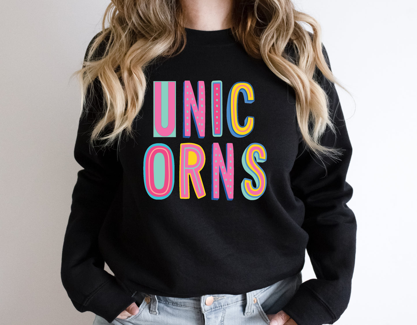 Unicorns Colorful Graphic Tee