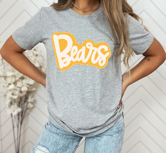 Bears Faux Applique Graphic Tee