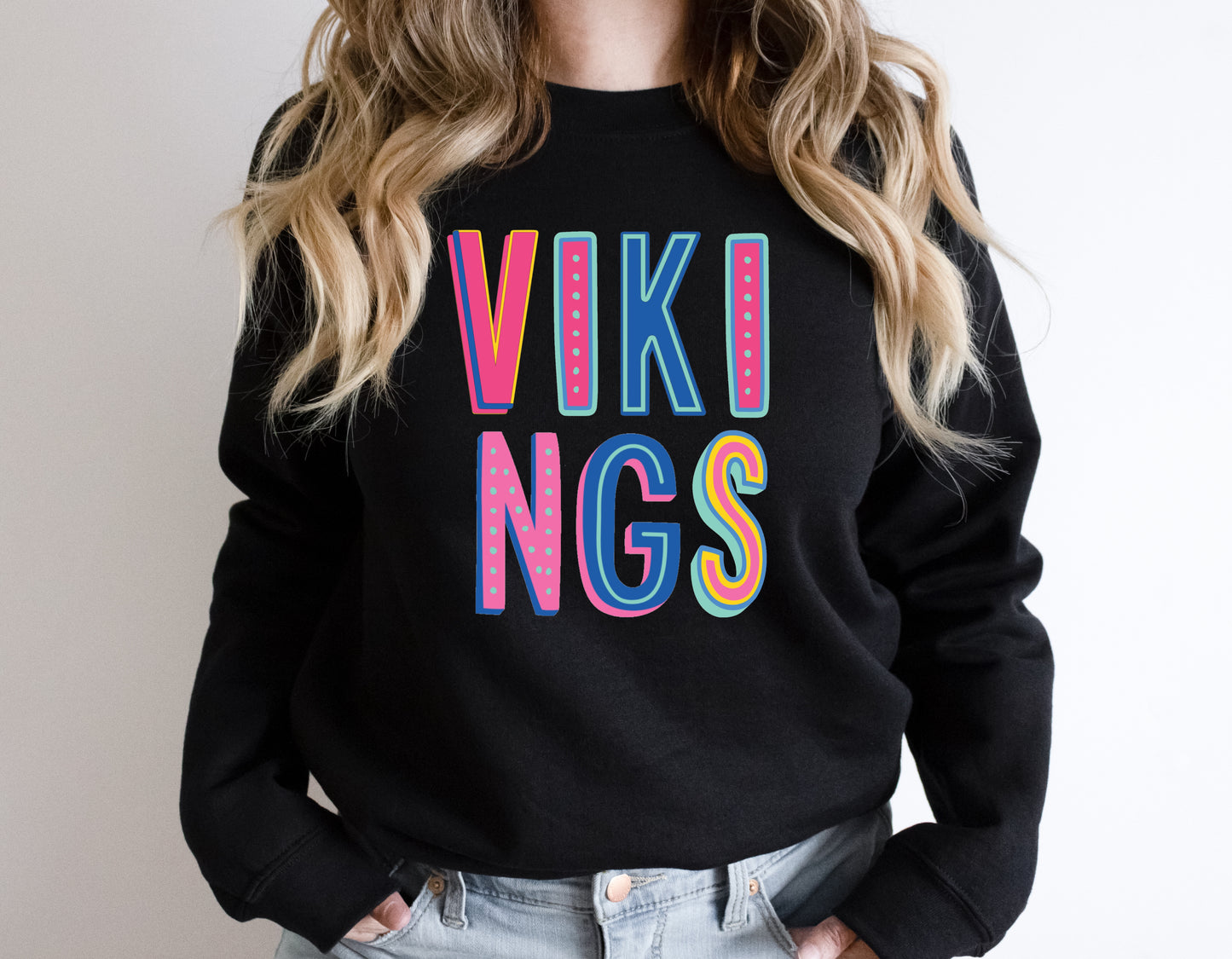 Vikings Colorful Graphic Tee