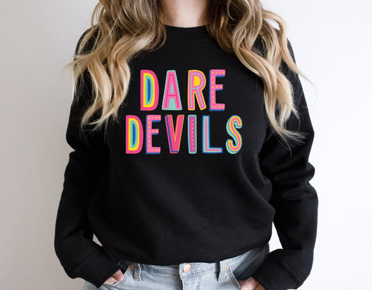 Dare Devils Colorful Graphic Tee