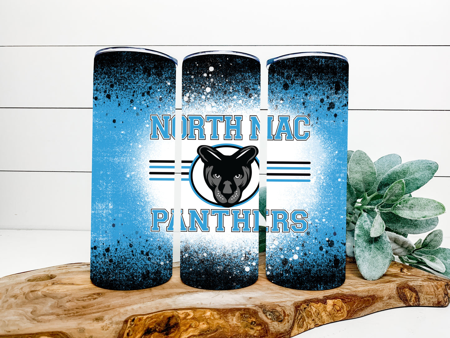 North Mac Panthers Completed 20oz Skinny Tumbler