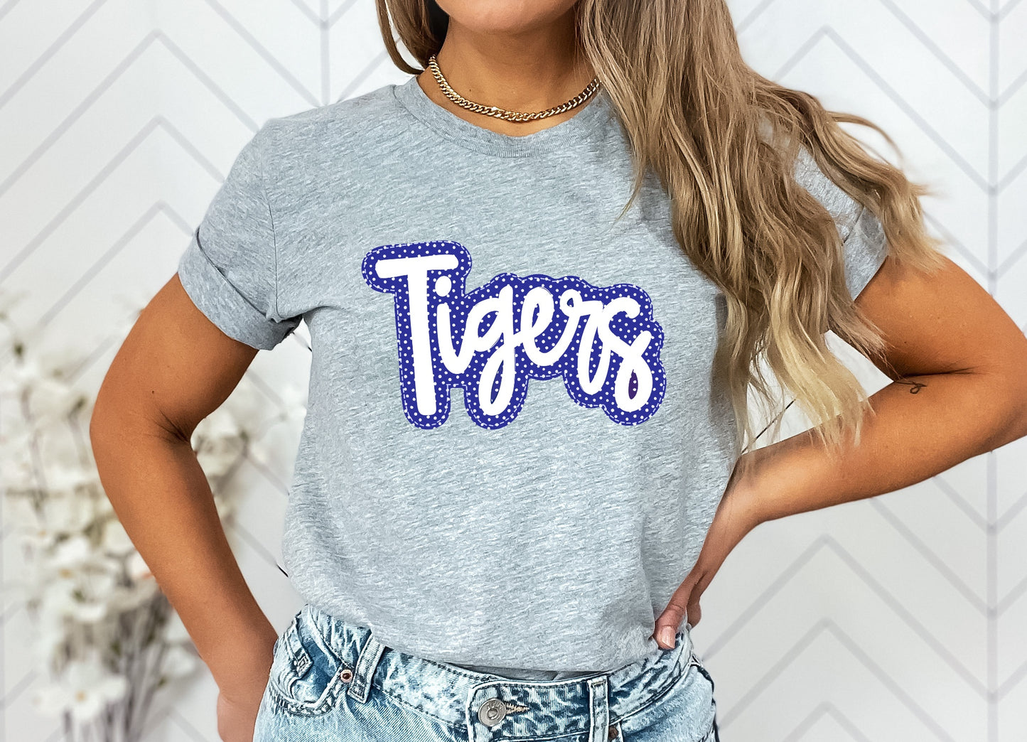 Tigers Faux Applique