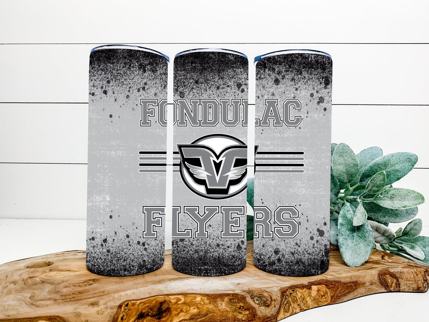 Fondulac Flyers Completed 20oz Skinny Tumbler