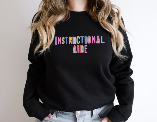 Instructional Aide Colorful Graphic Tee