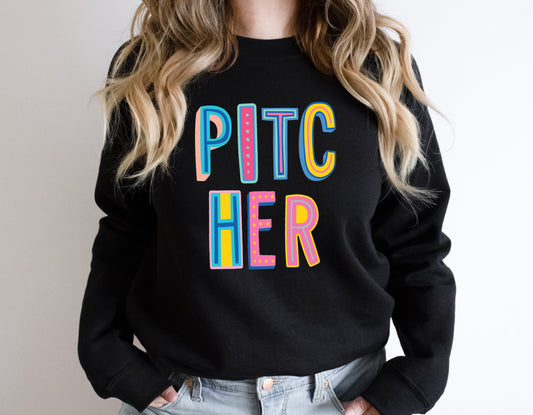 Pitcher Colorful Graphic Tee