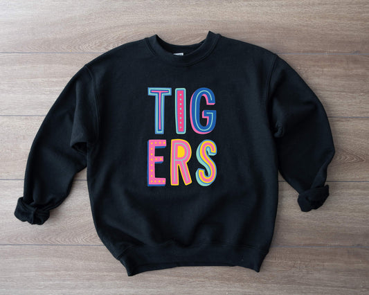 Tigers Colorful Graphic Tee