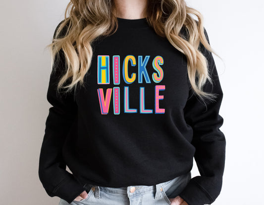 Hicksville Colorful Graphic Tee